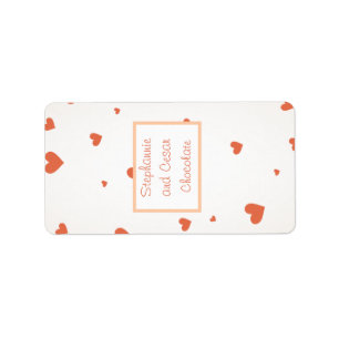 1.25" x 2.75" Hershey's Miniature Penguin Love Label