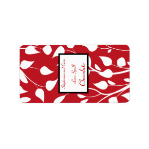 1.25" x 2.75" Hershey's Miniature Winter Grey/Red Label