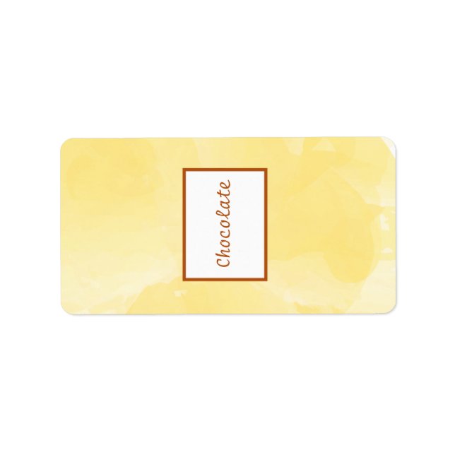 1.25" x 2.75" Hershey's Mustard Yellow Poppy Flowe Label (Front)