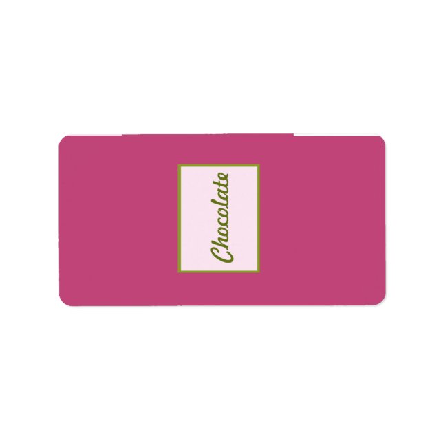 1.25" x 2.75" Hershey's Pink Orchid Long Stem Flow Label (Front)