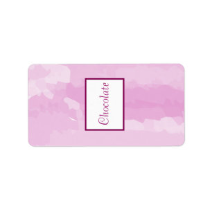 1.25" x 2.75" Hershey's Purple/Pink Peony Flowers Label