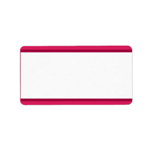 1.25" x 2.75" Mailing Address Raspberry Pink Loops Label