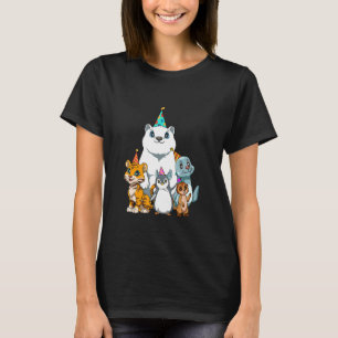1 2 3 Birthday Animals Kids Birthday Party T-Shirt