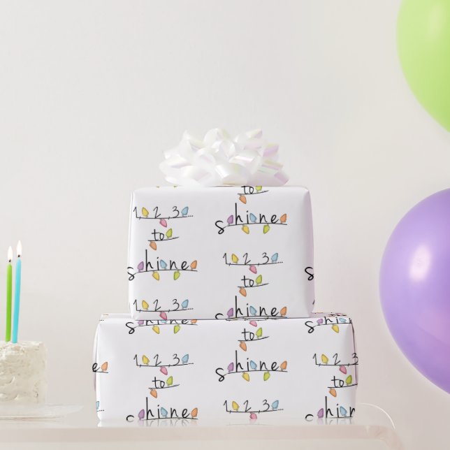 1, 2, 3... Shine Baby Wrapping Paper (Party Gifts)
