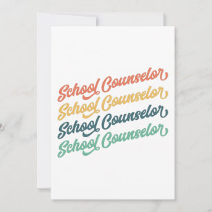 1/2- Back To School Vintage School Counsellor Invitation