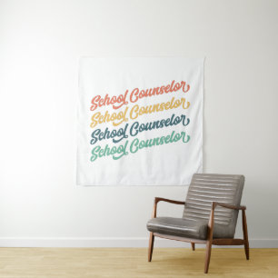 1/2- Back To School Vintage School Counsellor Tapestry