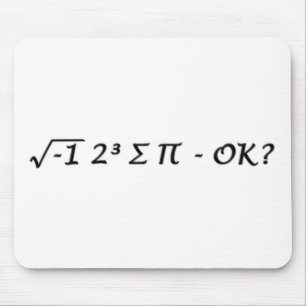 √-1 2³ ∑ ∏ - I Ate Some Pie Okay? Mouse Pad