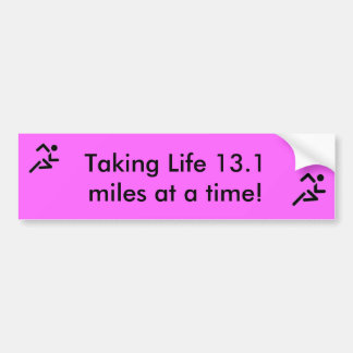 1/2 Marathon Running bumper sticker