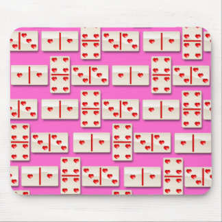 1-4-3 Heart Dominoes Mouse Pad
