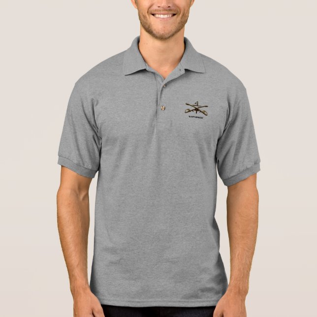 1/4 Cavalry insignia Polo Shirt (Front)