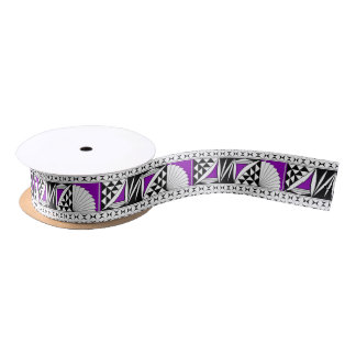 1.5 Inch Southwest Native Sunrise in Purple Satin Ribbon
