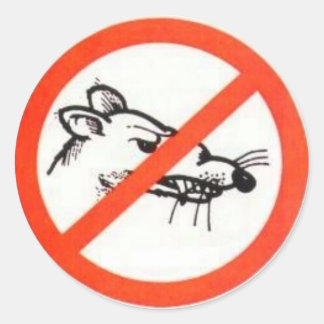 1.5" No Rat Sticker