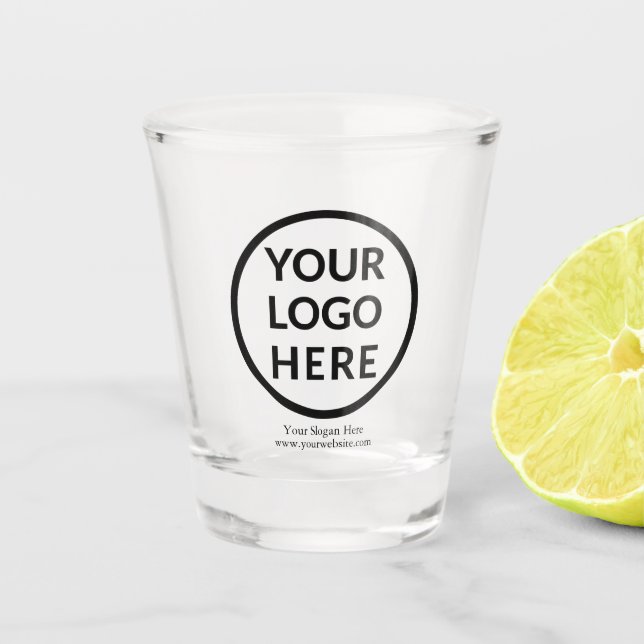 1.5 oz Custom Shot Glass with Logo No Minimum (Front)