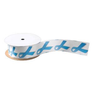 1.5" Wide Satin Prostate Cancer Awareness Ribbon Satin Ribbon