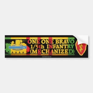 1/5th Inf. Mech. One One Bravo Bumper Sticker