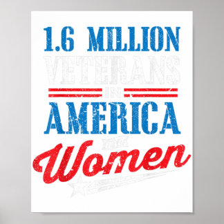 1.6 Million Female Veteran Women Veterans Day Gif Poster