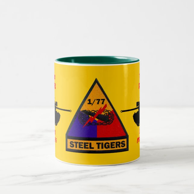 1/77th Armour Black Panthers Steel Tigers Mug (Center)
