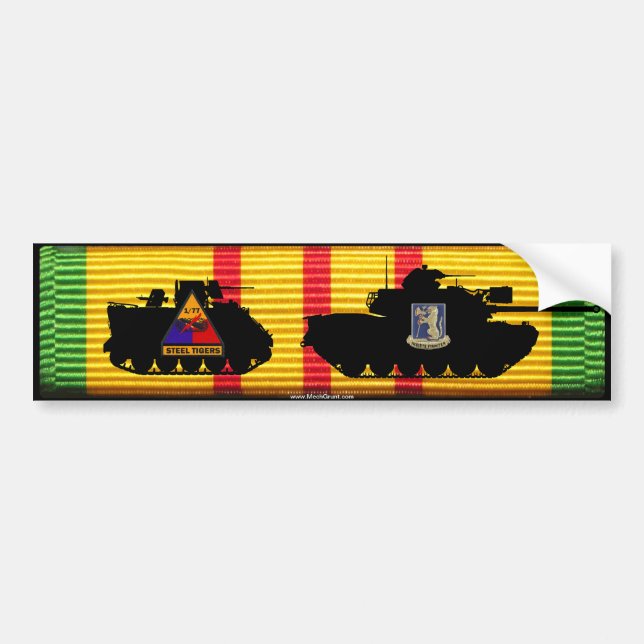 1/77th Armour M48A3 & M113 VSM Bumper Sticker (Front)
