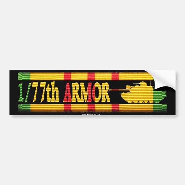1/77th Armour M48A3 VSR Bumper Sticker (Front)