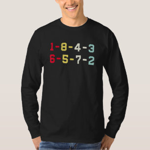1-8-4-3-6-5-7-2 Firing Order Small Block Engine V8 T-Shirt