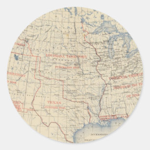 1 Accessions of territory Classic Round Sticker