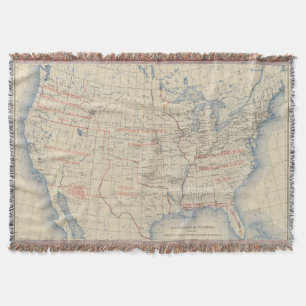 1 Accessions of territory Throw Blanket