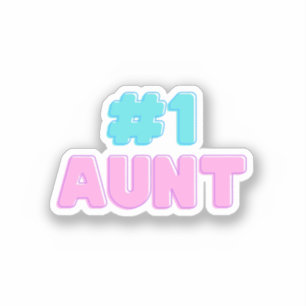 #1 Aunt Sticker