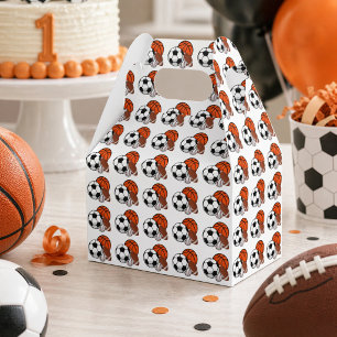 1 Ball Sports Theme Boy’s 1st Birthday Favour Box