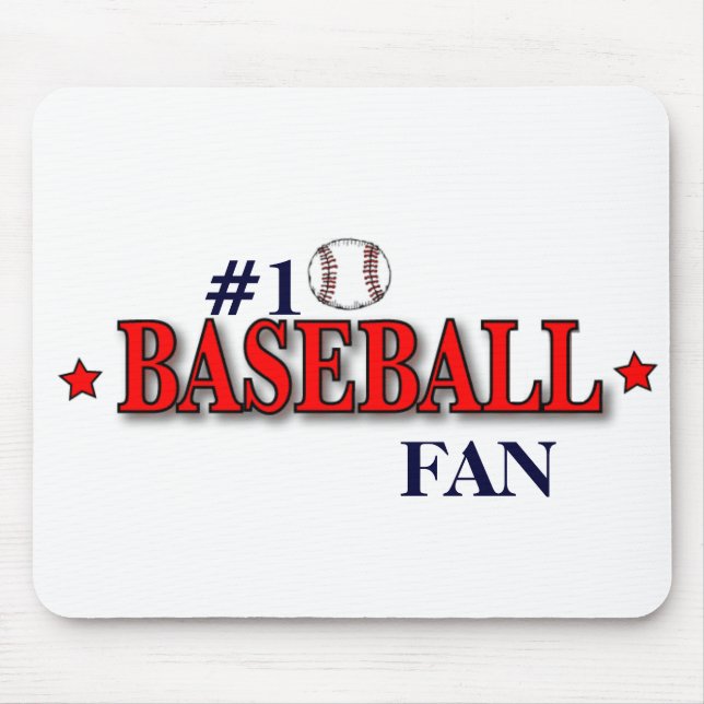 #1 BASEBALL FAN MOUSE PAD (Front)
