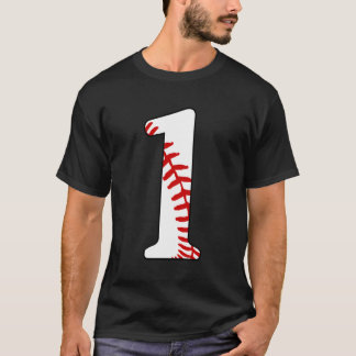 1 Baseball Kids Baseball Mum Jersey Love Baseball T-Shirt