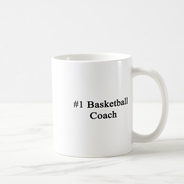 #1 Basketball Coach  Coffee Mug (Right)