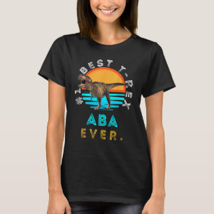 1 Best Rex Aba Ever Sunset Dinosaur Family Matchin T-Shirt