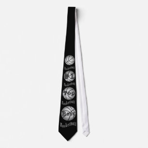 #1 Black and Grey Basketball Ties for Men