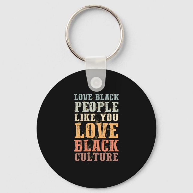 1 Black History Month Support Gift Manuel.Png Key Ring (Front)