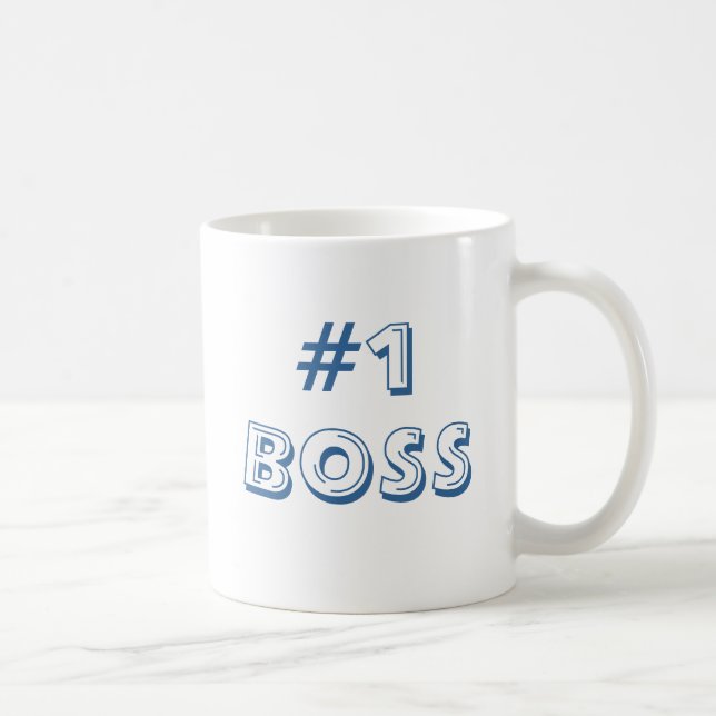 #1 BOSS COFFEE MUG (Right)