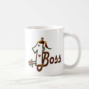#1 boss coffee mug