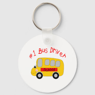 #1 Bus Driver Key Ring