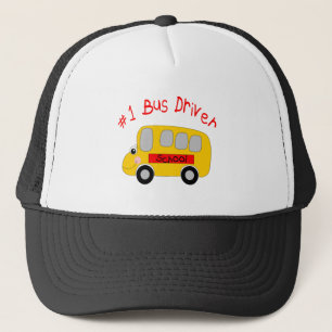 #1 Bus Driver Trucker Hat