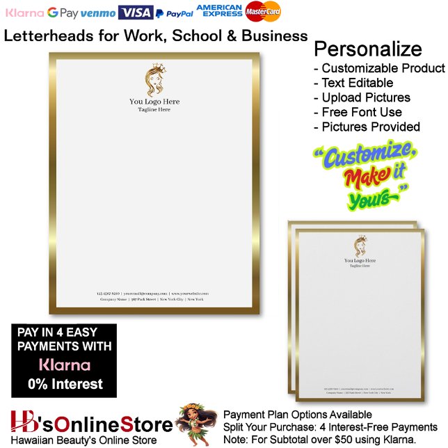 1 Business Gold Beige Logo Letterhead Business  (1 Business Gold Beige Logo Letterhead Business.)