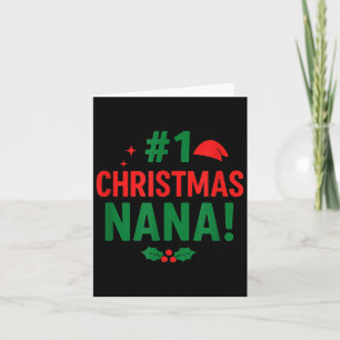#1 Christmas Nana Card