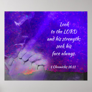 1 Chronicles 16:11 Look to the Lord Poster