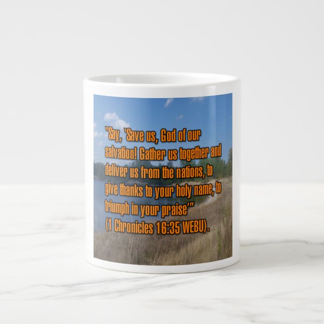 1 Chronicles 16:35 WEBU Mug (Front)