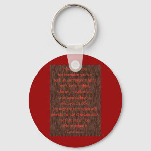 1 Corinthians 10:13 Key Ring