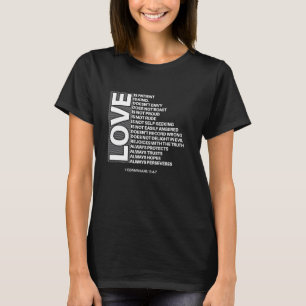 1 Corinthians 134-7 Love Is Patient Bible Verses G T-Shirt