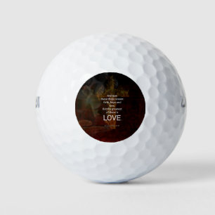 1 Corinthians 13:13 Bible Verses Quote About LOVE Golf Balls