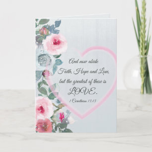 1 Corinthians 13:13 Greatest is Love Valentine's Card