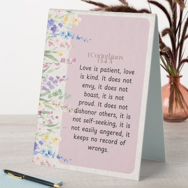 1 Corinthians 13:4-5 Bible Verse Image (In SItu (Table))