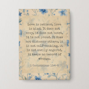 1 Corinthians 13:4–5 Love Is Patient Floral