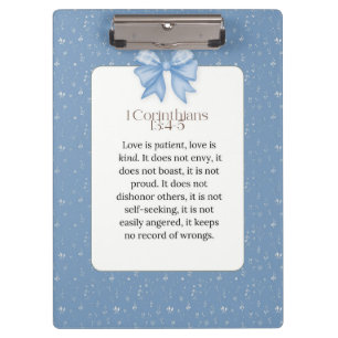 1 corinthians 13 4 5, love is patient love is kind clipboard