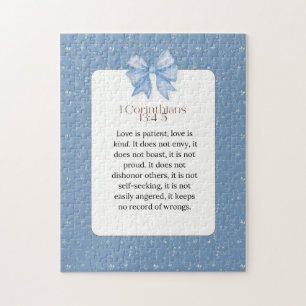 1 corinthians 13 4 5, love is patient love is kind jigsaw puzzle